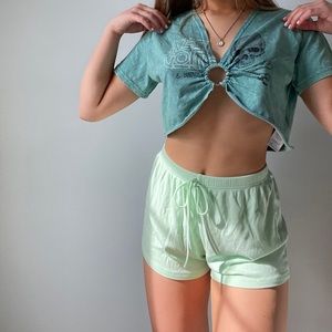 Neon Green Soft Shorts